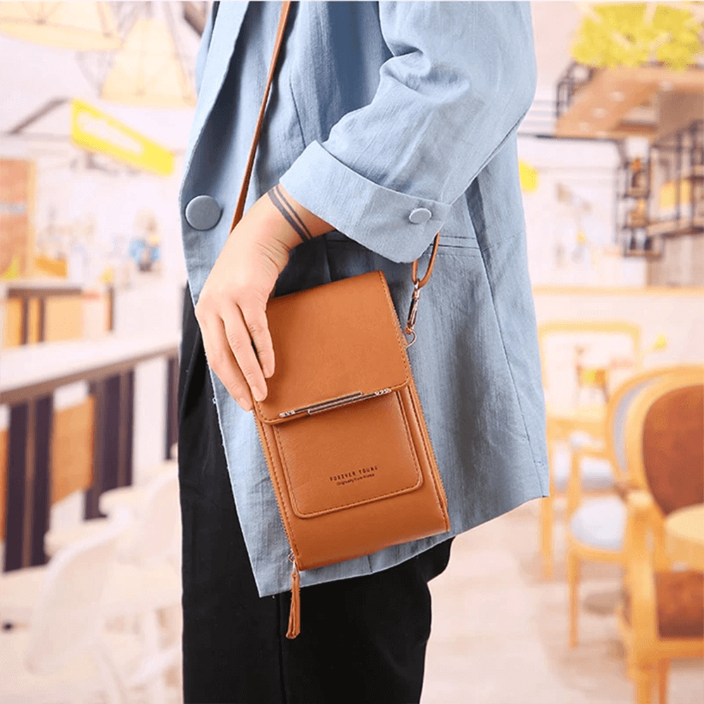 Bolsa con espacio para usar tu celular